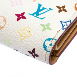 Louis Vuitton White Multicolor Monogram Canvas  Koala Compact Wallet