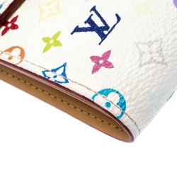 Louis Vuitton White Multicolor Monogram Canvas  Koala Compact Wallet