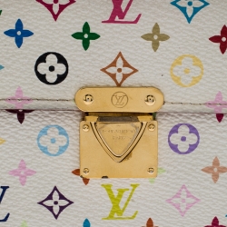 Louis Vuitton White Multicolor Monogram Canvas  Koala Compact Wallet