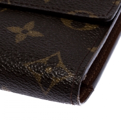 Louis Vuitton Monogram Canvas Sarah Continental Wallet 