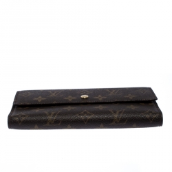 Louis Vuitton Monogram Canvas Sarah Continental Wallet 