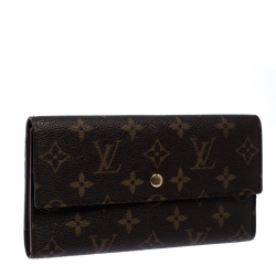 Louis Vuitton Monogram Canvas Sarah Continental Wallet 