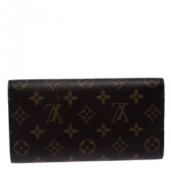 Louis Vuitton Monogram Canvas Sarah Continental Wallet 