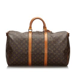 Pre Owned Louis Vuitton Monogram Canvas Keepall Bandouliere 60 Bag