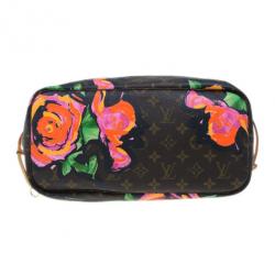 Louis Vuitton Brown Canvas Monogram Rose Neverfull Tote MM