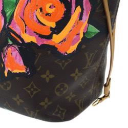 Louis Vuitton Brown Canvas Monogram Rose Neverfull Tote MM