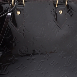 Pre Owned Louis Vuitton Amarante Monogram Vernis Leather Alma PM Bag