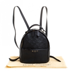 مملوكة مسبقًا حقيبة ظهر لوي فيتون سوربون جلد امبراينت سوداء