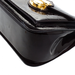 Pre Owned Louis Vuitton Rouge Fauviste Monogram Vernis Mirada Bag