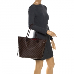 Louis Vuitton Damier Ebene Canvas Neverfull MM Bag