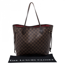 Louis Vuitton Damier Ebene Canvas Neverfull MM Bag