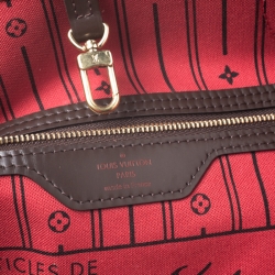 Louis Vuitton Damier Ebene Canvas Neverfull MM Bag