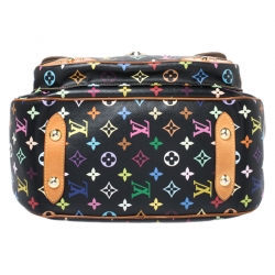 Pre Owned Louis Vuitton Black Multicolor Monogram Canvas Rita Bag