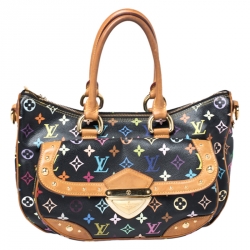 Pre Owned Louis Vuitton Black Multicolor Monogram Canvas Rita Bag
