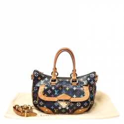 Pre Owned Louis Vuitton Black Multicolor Monogram Canvas Rita Bag