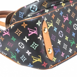 Pre Owned Louis Vuitton Black Multicolor Monogram Canvas Rita Bag