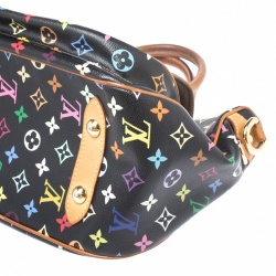 Pre Owned Louis Vuitton Black Multicolor Monogram Canvas Rita Bag