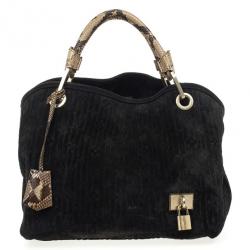 Louis Vuitton Limited Edition Jade Monogram Embossed Suede Whisper