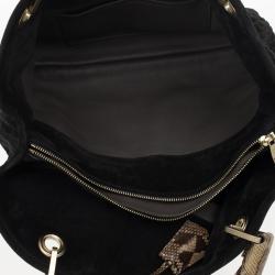 مملوكة مسبقًا Louis Vuitton Black Monogram Embossed Suede Limited Edition Whisper PM