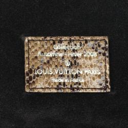 مملوكة مسبقًا Louis Vuitton Black Monogram Embossed Suede Limited Edition Whisper PM