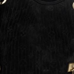 مملوكة مسبقًا Louis Vuitton Black Monogram Embossed Suede Limited Edition Whisper PM