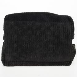 مملوكة مسبقًا Louis Vuitton Black Monogram Embossed Suede Limited Edition Whisper PM