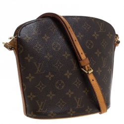 Pre Owned Louis Vuitton Monogram Canvas Drouot Bag