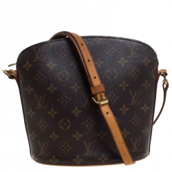 Pre Owned Louis Vuitton Monogram Canvas Drouot Bag