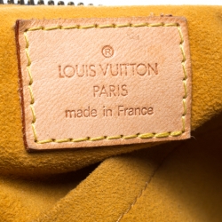 Pre Owned Louis Vuitton Blue Monogram Denim Baggy PM Bag