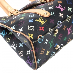 Pre Owned Louis Vuitton Black Monogram Multicolore Aurelia PM Bag