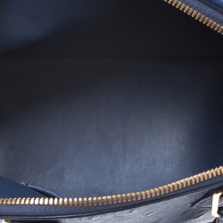 Pre Owned Louis Vuitton Indigo Blue Ostrich Alma BB Bag