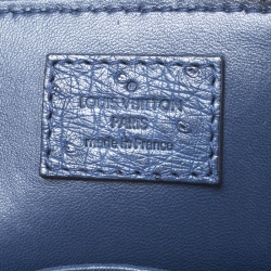 Pre Owned Louis Vuitton Indigo Blue Ostrich Alma BB Bag