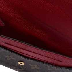 Pre Owned Louis Vuitton Cerise Monogram Canvas Pallas Compact Wallet