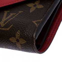 Pre Owned Louis Vuitton Cerise Monogram Canvas Pallas Compact Wallet