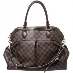 Pre Owned Louis Vuitton Damier Ebene Canvas Trevi GM Bag