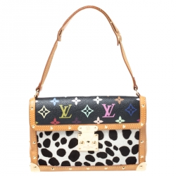 Louis Vuitton Pochette Dalmatian Shoulder Bag Small Black,Brown