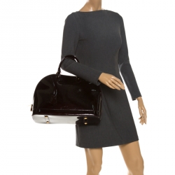 مملوكة مسبقًا حقيبة لوي فيتون ألما فيرنيه أحمر أمارنت مونوغرامي GM