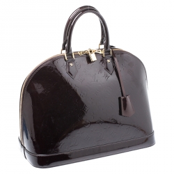 مملوكة مسبقًا حقيبة لوي فيتون ألما فيرنيه أحمر أمارنت مونوغرامي GM