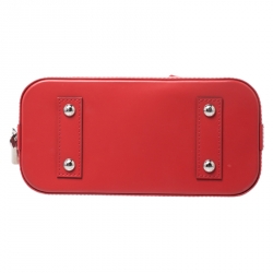 Pre Owned Louis Vuitton Coquelicot Epi Leather Alma BB Bag