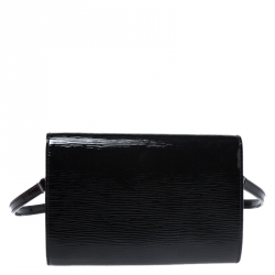 Pre Owned Louis Vuitton Black Electric Epi Leather Louise PM Bag 