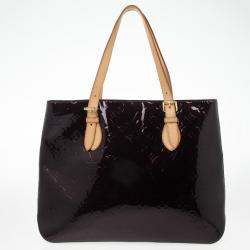 مملوكة مسبقًا Louis Vuitton Amarante Monogram Vernis Brentwood Tote Bag