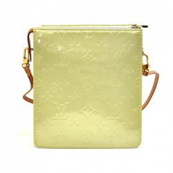 Pre Owned Louis Vuitton Light Green Monogram Vernis Mott Bag