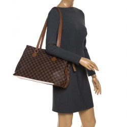 Louis Vuitton Chelsea Centenaire Ebene Damier Canvas Tote Hand Bag