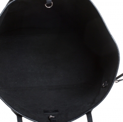 Pre Owned Louis Vuitton Black Epi Leather Neverfull MM Bag with Pouch