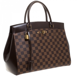 Pre Owned Louis Vuitton Damier Ebene Canvas Rivoli MM Bag
