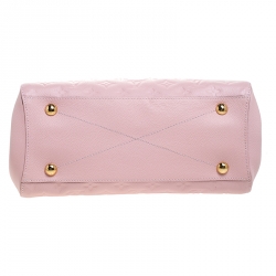 Pre Owned Louis Vuitton Beige Rose Monogram Empreinte Leather Montaigne MM