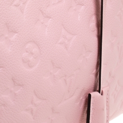 Pre Owned Louis Vuitton Beige Rose Monogram Empreinte Leather Montaigne MM