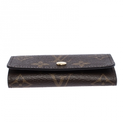 Pre Owned Louis Vuitton Monogram Canvas 4 Key Holder