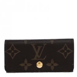 Pre Owned Louis Vuitton Monogram Canvas 4 Key Holder