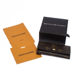 Pre Owned Louis Vuitton Monogram Canvas 4 Key Holder